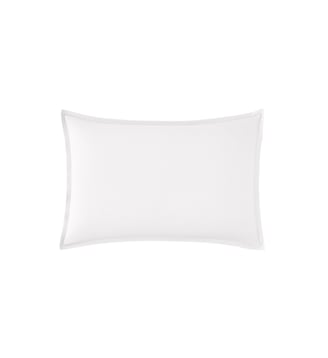 Taie d'oreiller unie en percale de coton, PREMIÈRE Essix