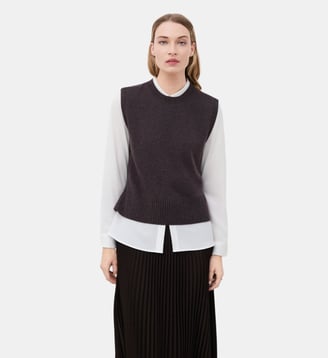 Pull mwillie - Motif uni - Caroll - Marron foncé
