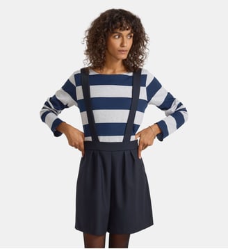 short large à bretelles - Agnès b. - Bleu waterman