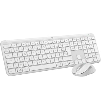Clavier + Souris MK950 Signature Slim Bluetooth Blanc - Logitech - Standard