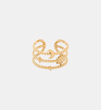 Bague multi rangs dorée en acier inoxydable - Balaboosté - Doré