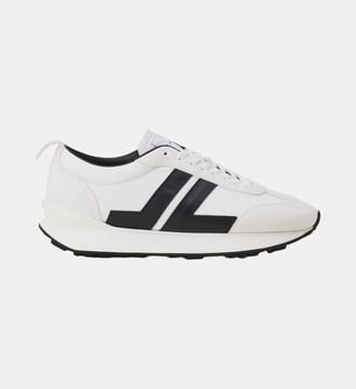 Sneakers Bumpr En Nylon - Lanvin - Blanc et noir