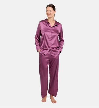 Pantalon Silk'n Moon rose - Maison Lejaby - Rubis rose