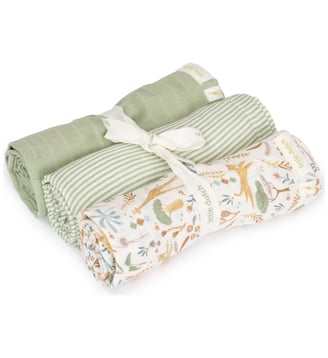 Set de 3 langes - Little Dutch - Blanc