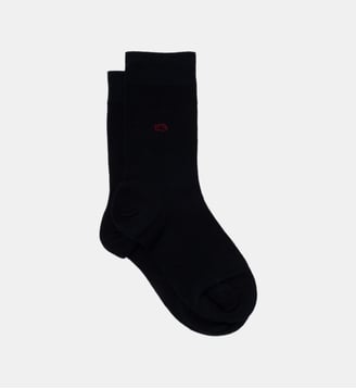 Chaussettes en coton peigné unies - Billybelt - Bleu marine