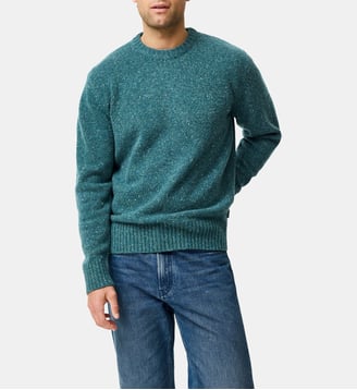 Pull droit en mélange de laine et alpaca Cox Road - Rodd & Gunn - Dark teal
