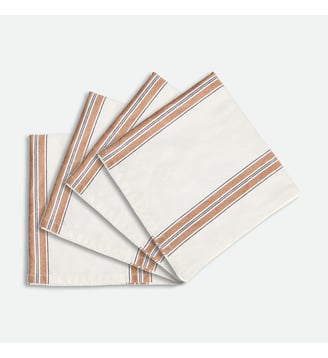 Lot 4 serviettes de table en coton lavé La Redoute Interieurs
