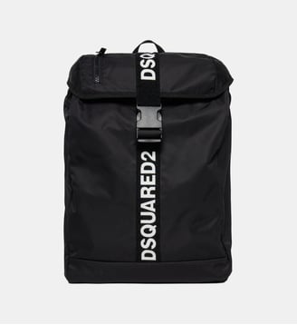 Sac à dos avec logo caoutchouté - Dsquared2 - Noir