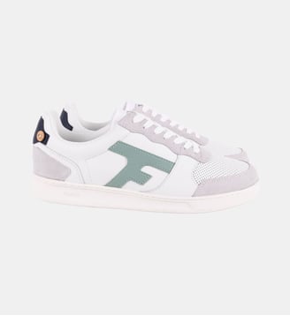 Baskets basses Hazel cuir - Faguo - Vert clair