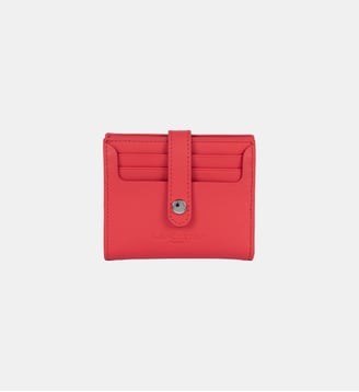 Porte-cartes Paris en cuir de vachette - Lancaster - Corail