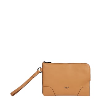 Pochette Charlie en cuir - Lancel - Camel