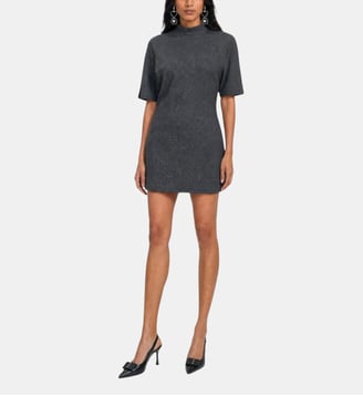 Robe courte strassée e - The Kooples - Gris moyen