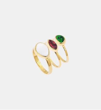 Bague   - Lhassa - Satellite - Vert et rouge