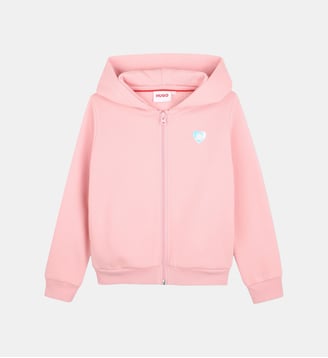 Cardigan à capuche - Hugo Kids - Pink dolphin