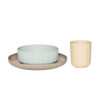 Assiette et bol en silicone Mini - OYOY - Multicolore