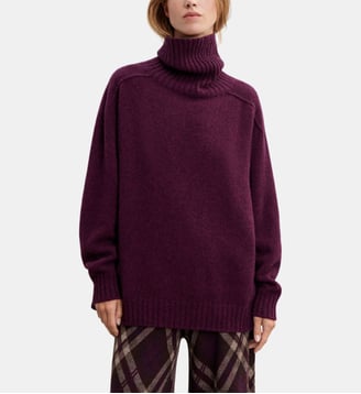 Pull col roulé ample en cachemire - Bompard - Mûre