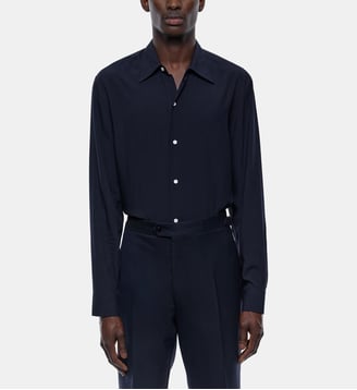 Chemise droite unie - Fursac - Marine