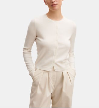 Cardigan slim en cachemire - Bompard - Naturel
