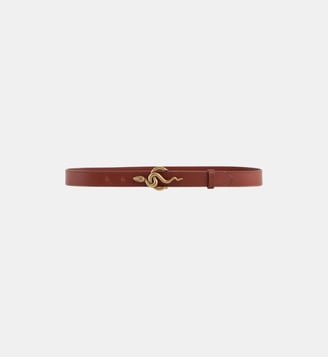 Ceinture Cléo Noire En Cuir 25Mm - Vanessa Bruno - Cognac