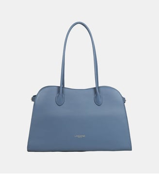 Sac à main cabas L Donne Hopper cuir - Lancaster - Bleu