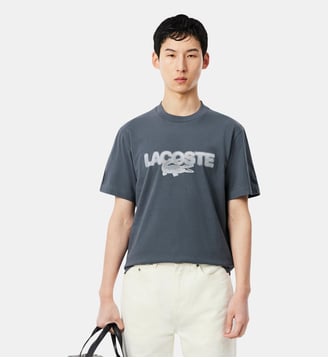 T-shirt jersey coton imprimé Lacoste