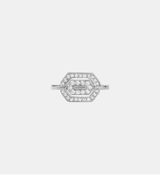 Bague Mini My Way Or Blanc & Diamants - Statement - Or blanc