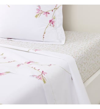 Drap plat en percale de coton Yves Delorme
