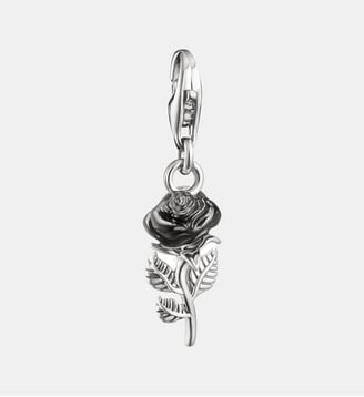 Pendentif Charm Rose en émail True Romance Original Thomas Sabo