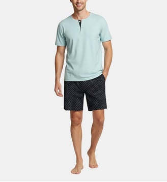 Pyjama court d'homme en Coton - Impetus - Bleu marine
