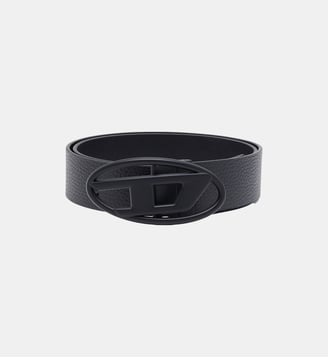 Ceinture 3.9 cm en cuir réversible - Diesel - Noir