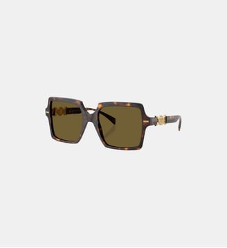 Lunettes de soleil Carré VE4441 - Versace - Marron foncé