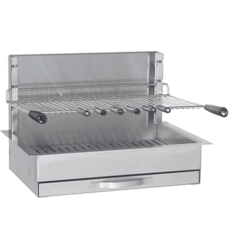 Barbecue charbon 961.66 inox encastrable 57 cm Forge Adour