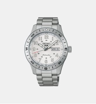 Montre automatique Sport Blanc HDB007K1 - Seiko 5 - Argenté