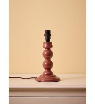 Pied de lampe en bois Bertille - Petit Modèle - Cyrillus - Bordeaux