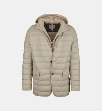 Doudoune avec parement amovible regular Portofino - Digel - Beige