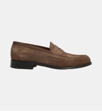 Mocassin brendisi - cuir velours - Manfield - Marron clair