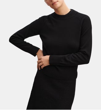 Pull droit en cachemire et soie - Bompard - Noir