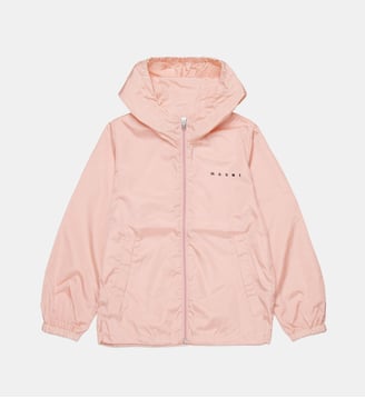Veste coupe-vent avec logo imprimé - Marni - Rose
