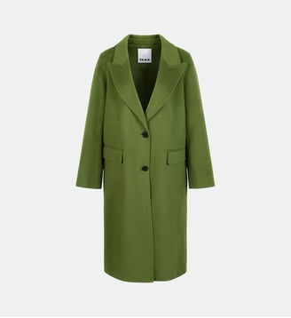 Manteau long droit lainage Ikks