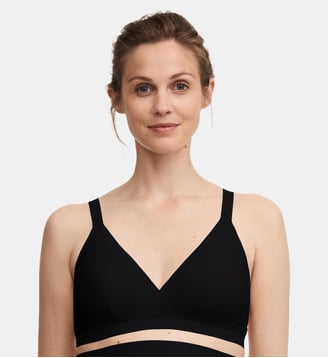 Soutien-gorge sans armature grossesse et allaitement - Chantelle - Noir