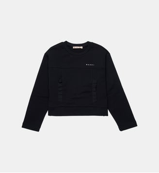 Sweat-shirt à col rond avec logo - Marni - Noir