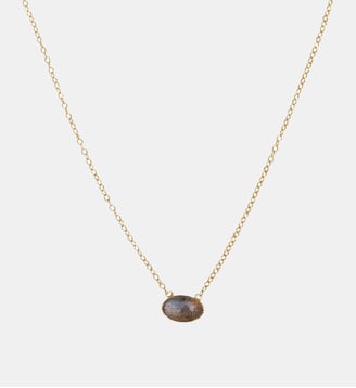 Collier cab ovale labradorite - Caroline Najman - Gris