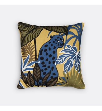 Housse de coussin brodée, 45x45 cm La Redoute Interieurs