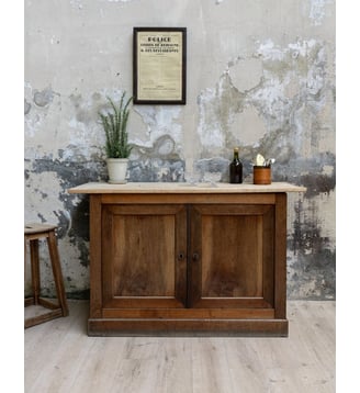 Buffet en bois Gilbert N°1549- Produit chiné - Debongout - Bois foncé