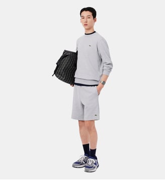 Short regular fit molleton - Lacoste - Gris chine