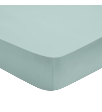 Drap Housse Influence Percale - Dodo - Bleu glacier