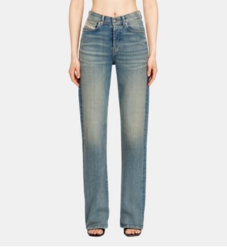 Regular Jeans High Waist 1971 D-Sent - Diesel - Bleu moyen