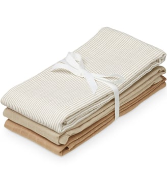Lot de 3 langes - CAMCAM COPENHAGEN - Marron