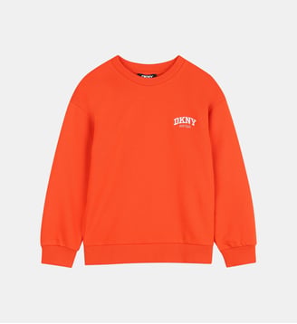Sweat col rond siglé - DKNY - Coquelicot