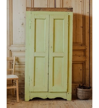 Bonnetière en bois vert Blandine N°473- Produit chiné - Debongout - Vert